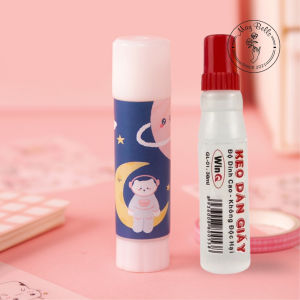 Hồ Khô 9g Hoạt Hình Cute Dán Giấy Nhanh Khô Không Lem Cho Bé Keo Dán Giấy Sạch Gọn Không Bẩn Tay