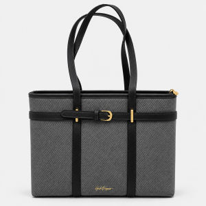 Hush Puppies Women Belted Tote Bag Textured PU Leather HLA659930