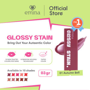 EMINA Glossy Stain Indonesia / Emina Glossy Stain 3 g - Melty Gel Lip Tint Glossy Finish Tahan Lama dan Melembabkan / Emina Glossy Stain Lip Tint