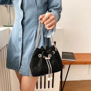 Túi đeo chéo nữ túi đính đá lấp lánh thời trang Hàn Quốc quai xích sang trọng - Life Style 4U