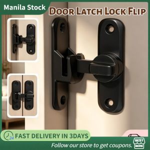 Sliding Door Lock 90 Degree Latch Stainless Steel Anti Theft Safety Bolt Barn Door Privacy