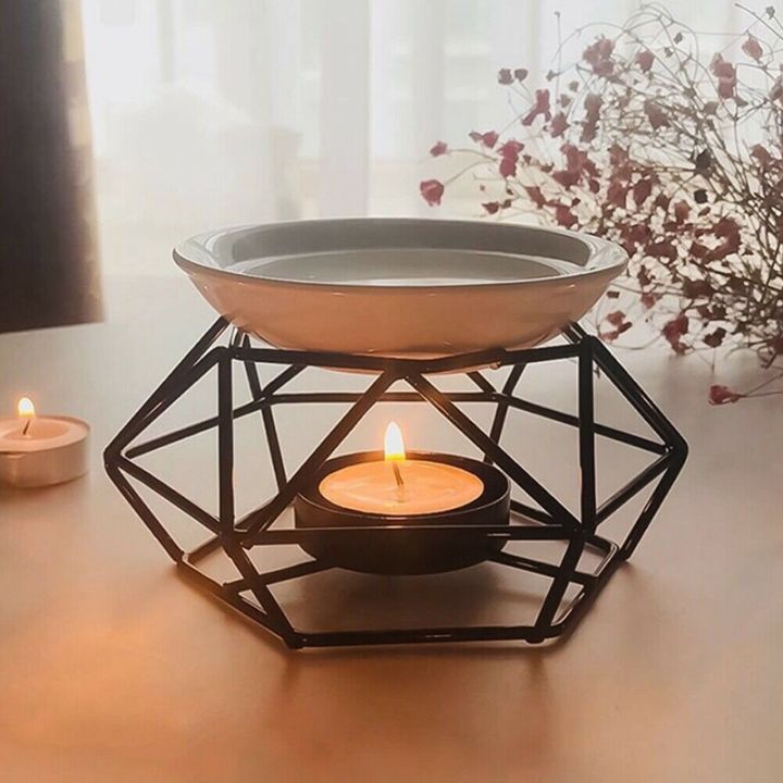Delicate Romantic Ceramic Tealight Candle Holder Oil Burner Aroma