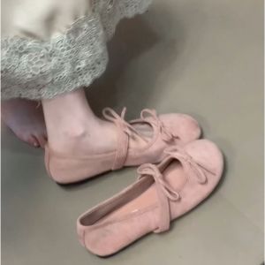 [Free Shipping] Sizes 35-43 Plus-Size WomenS Shoes Early Spring Shallow-Toe Shoes New Style With A Bow Perfect With Dresses WomenS Loafers Size 42