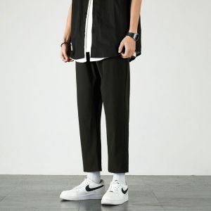 Seluar Lelaki Quick-drying Long Pants Men Loose Trousers Casual Pants Fashion Chinos Pant Men Formal Pant Trousers X510