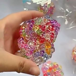Ice Cube Squishy Stress Ball Crunchy Sensory Fidget Toy Anxiety Relief Squeeze Gift Kids