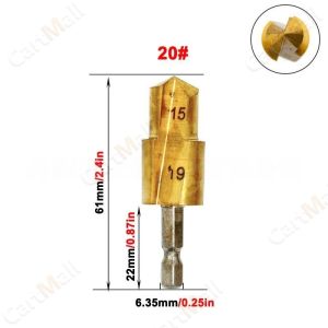 PPR Lifting Drill Water Pipe Connection Tool 20/25/32mm Hexagon Shank Titanium Coated Stepped Drill