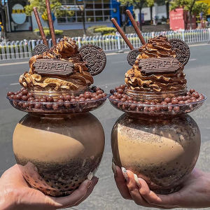 Ginca 500ml PET Container Kimchi Jar Water Bottle Milk Tea Drinking Cup Portable Bottle Kitchen Water Bottle Home