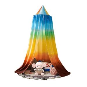 ตาข่ายลายพิมพ์น่ารักข้างเตียงนุ่มสบายอเนกประสงค์สำหรับเด็กตาข่ายมุ้งม่านเตียงสำหรับเตียงหรือพื้นที่เล่น