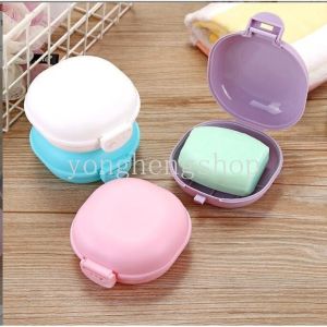 Macaroon Color Soap Box with Lid Outdoor Travel Portable Soap Holder Container Mini Soap Case Dish