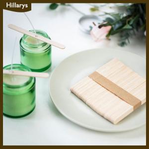 [Hillarys] 50PCS Wooden Candle Wick Holders Candles Bars Holders for Candle Making