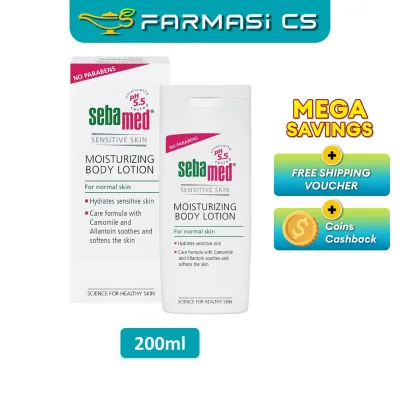 SEBAMED Moisturizing Body Lotion 200ml EXP:12/2028 [ losyen bodycare Farmasi CS ]