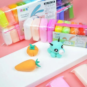 Set Clay Play Dough Warna-Warni 12 pcs dengan Alat Kreatif untuk Anak