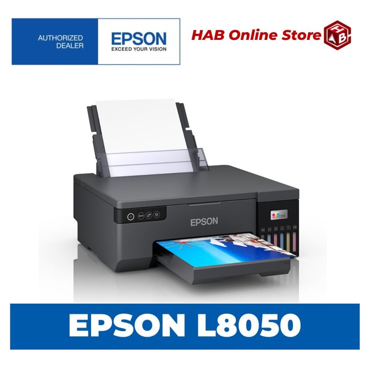 Epson L805 or L8050 WiFi Photo Ink Tank Printer W/ 1 Set Original Ink