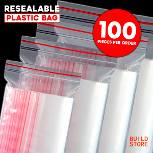 Resealable Plastic Bags | 100 Pcs LARGE Resealable Bag - Gauge 8 - 24 cm x 36 cm  | Reusable Food Storage Bag  | 5x7cm to 24x36cm | Food Crafts & Packaging Use