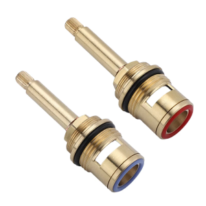 Ceramic Tap Valves Drips Resistant Faucet Valves Replacement Hot And Cold Water Spool Brass Ceramic Stem Disc Cartridges