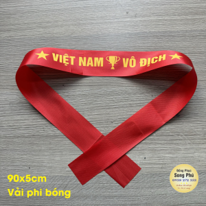 Băng rông cổ vũ cổ động thể thao - Việt Nam vô địch -  Đồng phục Song Phú