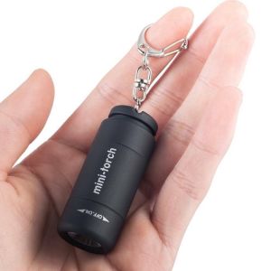 Senter LED Mini Torch Keychain Gantungan Kunci Recharge USB Waterproof/Senter Mini LED Gantung Muat Disaku