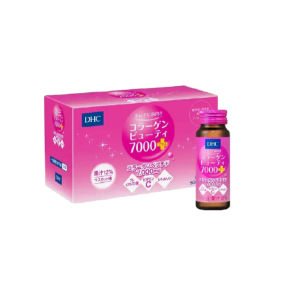 DHC Collagen Beauty 7000 Plus – Collagen peptide cá biển 7000 mg/chai + Vitamin C & Hyaluronic Acid giúp da căng bóng tăng đàn hồi – Hàng nhập khẩu chính ngạch có tem phụ tiếng Việt