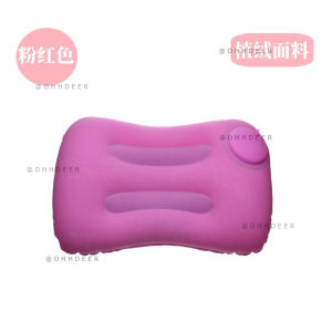 OHHDEER Bantal Angin Tekan Mudah Alih Untuk Travel Kereta Kapal Terbang | Press Inflate Travel Pillow