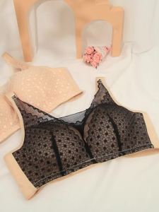 LERVANLA 718 Mastectomy Bra with Pockets for Silicone Breast Forms Prosthesis Women Everyday Bra Artificial Prosthesis