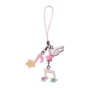 Star Charm Keychain Phone Strap for Mobile Devices Alloy Plastic Design Beaded Chain Secure Loss Proof Functionality