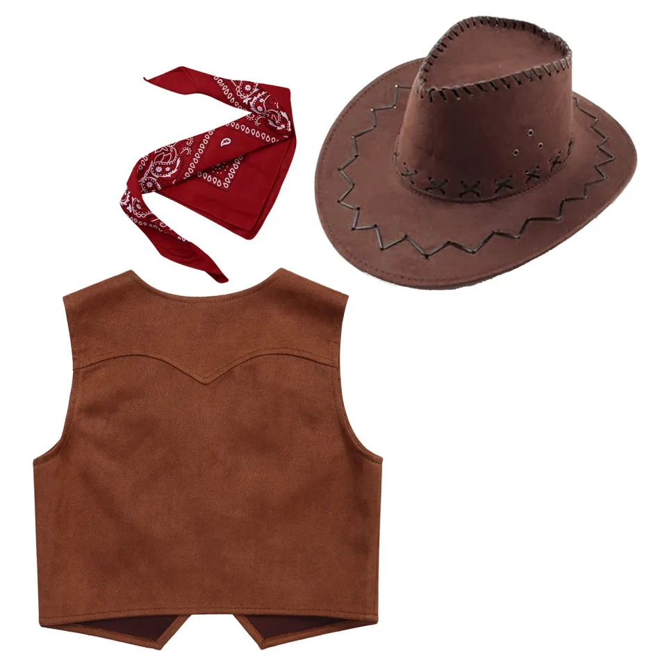 Cowboy Costume Set Kids Halloween Party Cosplay Costume Baby Cowboy