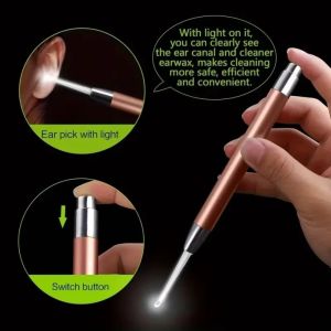 COOLSOOL với Ánh Sáng Dụng cụ lấy ráy tai phát sáng Hình ảnh Thép không gỉ Dụng cụ vệ sinh tai  Tiện dụng Dụng cụ làm sạch tai