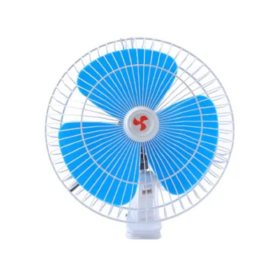 12V Portable Cooling Car Fan Window Dashboard Mini Vehicle Cooler Oscillating Rotatable Clip-On