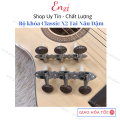 Bộ Khóa đàn Guitar Classic Alice vàng tai đen cao cấp có đủ 2 bên khóa kèm ốc vít Enzi. 