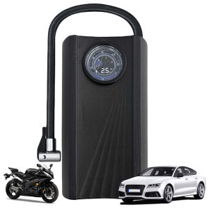 COD [Free Shipping] 150PSI Motorcycle Air Pump with LCD Display for Convenient Tire Inflation and Safety Checks