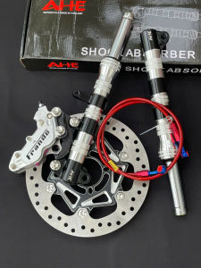 Combo Như Hình<< Phuộc Sirius Đen+ Heo Fando Trắng Chữ Đen+ Đĩa Gắn Mâm 4Lỗ Size 260mm+ Dây Dầu Trước Đỏ+ Pát Sirius 260mm Đen+ 10 Ốc SalayaGắn Như Zin Lun Nhé Ae!!!