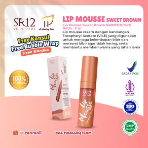 SR12 LIP MOUSSE SWEET BROWN NEW SHADE HALAL BPOM