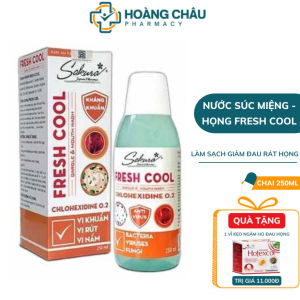 Nước Súc Miệng Fresh Cool Sakura – Giúp Làm Sạch Khoang Miệng Giảm Rát Họng Khử Mùi Hôi Chai 250ml