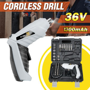 47 Pcs/Set 3.6V Electric Cordless Screwdriver Impact Drill Pemutar Skru Cordless Repair Tool Machine Repair Mesin Skru Screwdriver