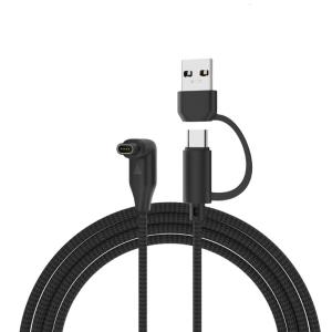 Đơn giản để vận chuyển đan xen dây sạc cho Wearable thiết bị điện tử douboutlet USB C nhanh sạc xây dựng mạnh mẽ
