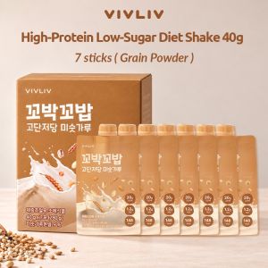 [VICKYBOBOS PICK]VIVLIV Kkobak Kkobab High Protein Low Sugar Diet Shake 40g 1pcs Contains 7 bags
