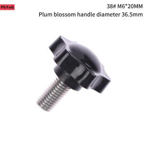 [LIXIAOJU] 2PCS Industry Equipment M6 M8 M10 38# Thread Star Shaped Clamping Bolt Knob Bakelite Plastic Head Handle Screw