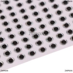 [COD] ZNPNXN 100ชิ้นเบ็ดตกปลาแบบโฮโลแกรม3D ตกปลา3 4 5 6มม. แบบ DIY ฟิชอายเหยื่อตกปลาสติกเกอร์ฟิชอาย