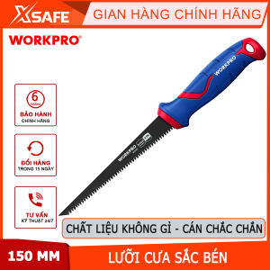 Cưa tay lưỡi cưa đôi bằng kim loại có đầu nhọn (dạng kiếm) kích thước 150mm (6 inches) Workpro - WP215017