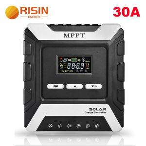 Risin China Factory OEM 10A 20A 30A 40A 50A 60A Solar System Charger MPPT Solar Charge Controller