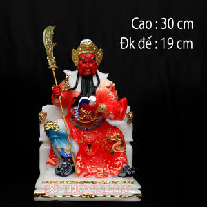[ Cao 30 cm  Nhiều màu ] Tượng Quan công phong thủy
