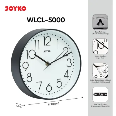 JOYKO Wall Clock Jam Dinding WLCL-5000~5002