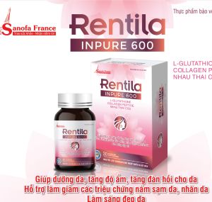 viên uống trắng da RENTINA Sanofa giúp dưỡng da tăng độ ẩm cho da tăng đàn hồi da giảm thâm nám tàn nhang lám sáng da