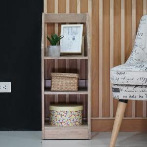 Looms ชั้นวาง ขนาด 30 ซม. รุ่น BLAKE สีไม้อ่อน (30x30x80 ซม.)