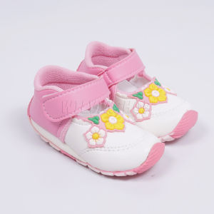 Sepatu Bayi Bunyi Perempuan Motif Bunga Usia 1-3 Tahun / Sepatu Anak Balita Murah / Sepatu Bunyi Anak Perempuan -BG006