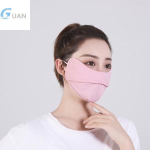 [COD] GUAN มาส์กหน้าผ้าไหมน้ำแข็งใหม่1ชิ้นป้องกันรังสียูวีปรับได้ระบายอากาศได้สำหรับผู้ชายและผู้หญิงหน้ากากกีฬาสำหรับวิ่งปั่นจักรยานกลางแจ้ง