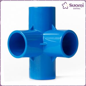 Suomi PVC Pipe Connector 3/4" 1/2" 1" Water Line 3-Way Tee 4-Way Tee for Pipe Repairing