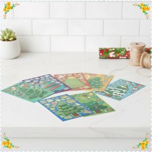 🔥【Special price】🔥🔥[ FLASH SALE ] 12 24PCS Toy Puzzle Stickers Christmas Tree Make A Face Stickers DIY Handicrafts Waterproof Stationery Stickers