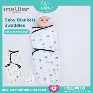 Insular chăn trẻ em swaddles túi ngủ trẻ sơ sinh với cap khăn quấn mềm bọc SET Bông đồ giường cho trẻ sơ sinh phụ kiện khăn tắm Swaddle