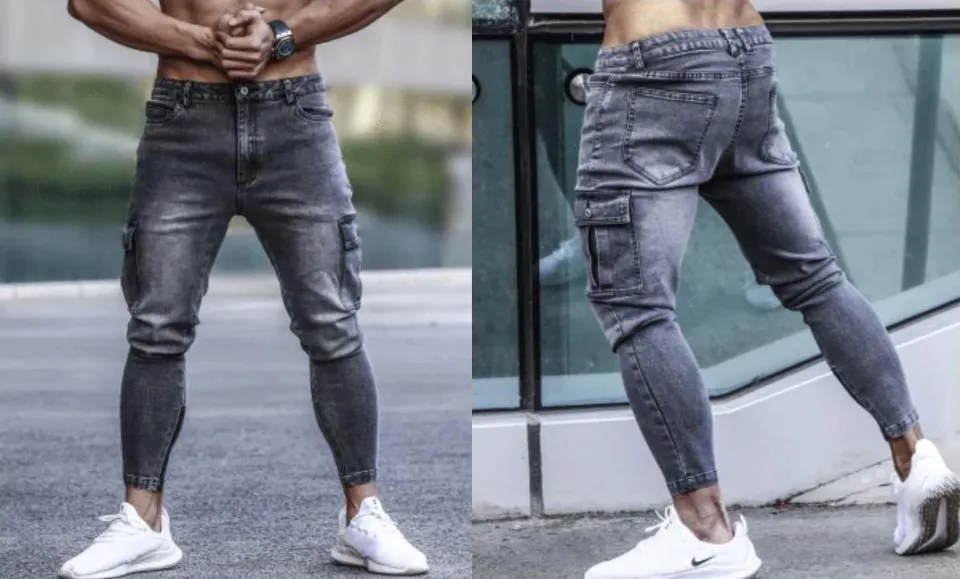 MPJ 6 Pocket Jeans Grey Pants for man Lalaki Maong